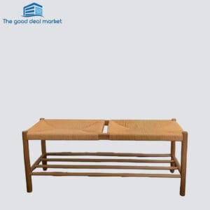 Rope Solid Oak Bench Seat