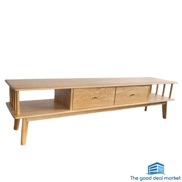 MK Solid Oak TV Cabinet - Image 2