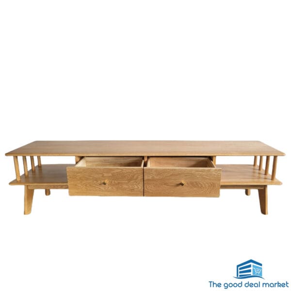 MK Solid Oak TV Cabinet - Image 5