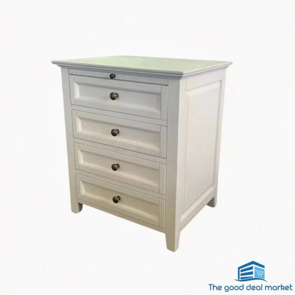 ZR Solid Oak Bedside table - Image 3