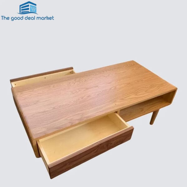 DS Two Tone Solid Oak Coffee Table - Image 4