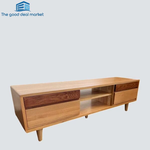 DS Solid Oak TV Cabinet - Image 2