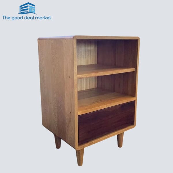 Two Tone Solid Oak Side Table - Image 2