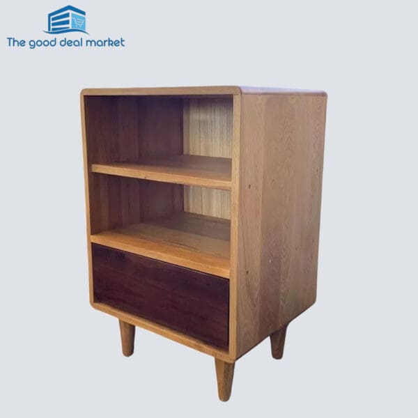 Two Tone Solid Oak Side Table - Image 3