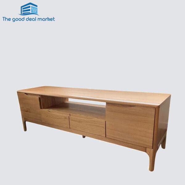 Island Solid Oak TV Cabinet - Image 3