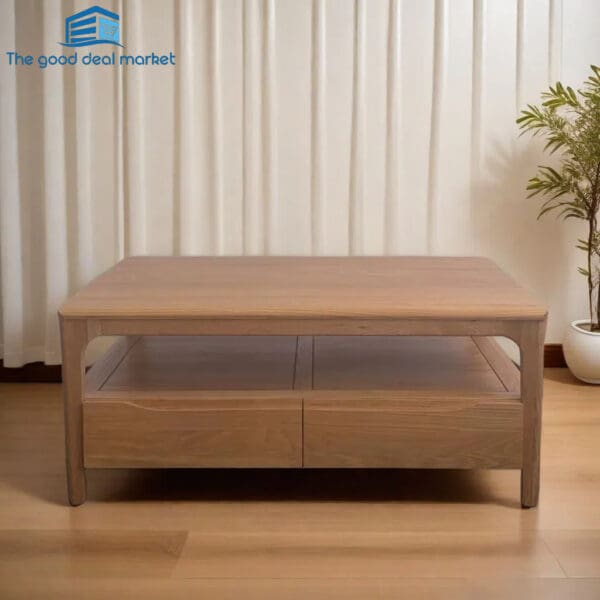 Island Solid Oak Nature Coffee Table