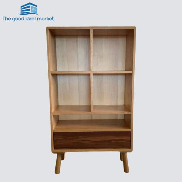 Two Tone Solid Oak Bookshelves/Book Case