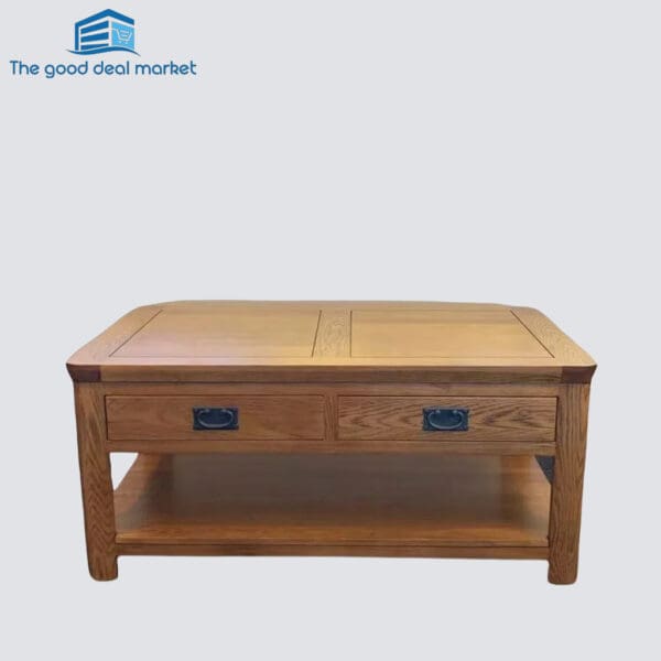 ZR Natural Solid Oak Coffee Table