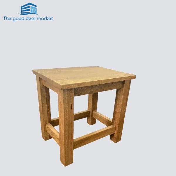 ZR Solid Oak Stool - Image 2