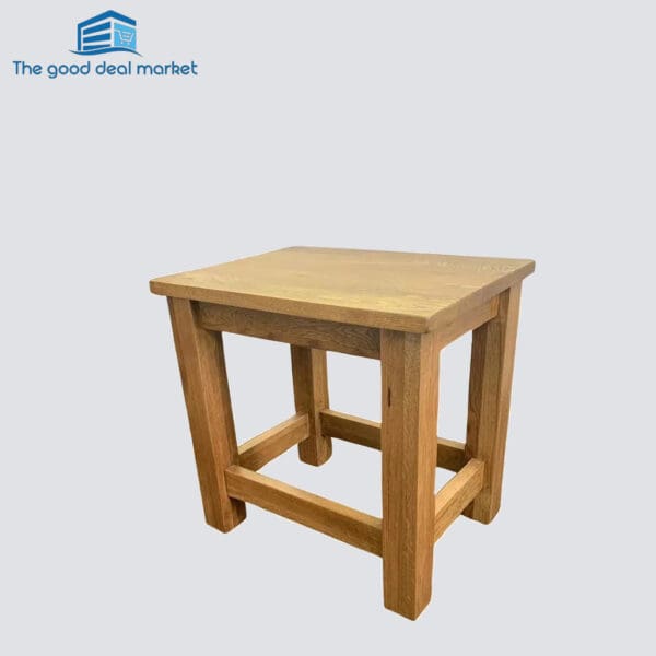 ZR Solid Oak Stool - Image 3
