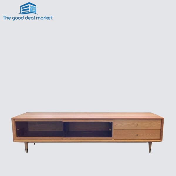YG Solid Oak Entertainment Unit