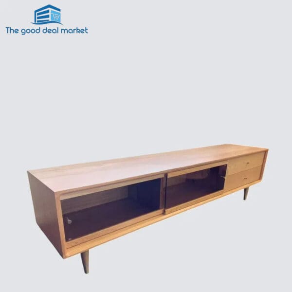 YG Solid Oak Entertainment Unit - Image 2