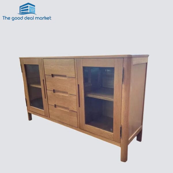 LY Solid Oak Buffet Large - Image 3