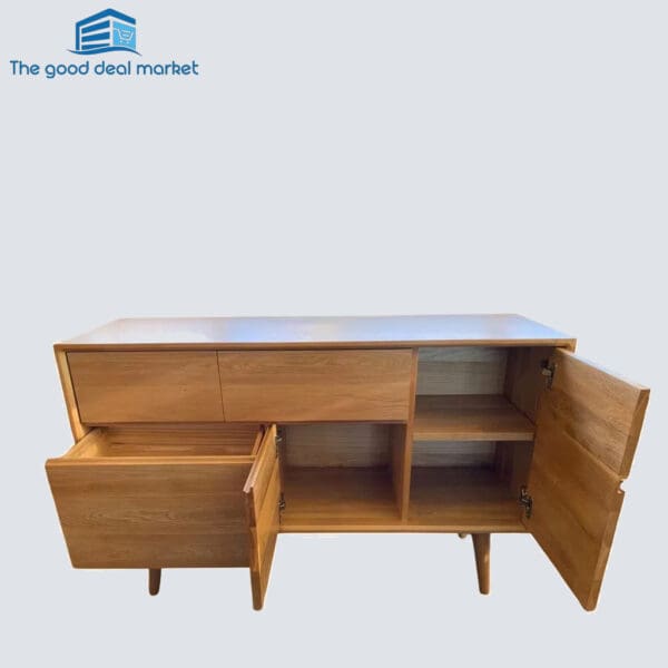 SY Solid Oak Buffet/Cabinet - Image 4