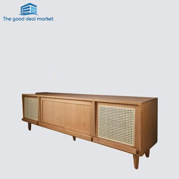 XFTB Solid Cherry Wood TV Cabinet 1.8M - Image 3